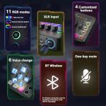 Podcast Bundle: XLR Mic, Audio Interface, Bluetooth