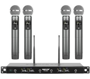 Phenyx Pro Wireless Microphone System with 4 Mics