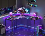 L Shaped Gaming Desk with Monitor Stand 51