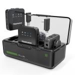 Haomuren Wireless Lavalier Microphone 2 Pack,Wireless Microphone,Compatible with iPhone,Android,Camera,iPad,Tablet,PC,Noise Cancel,Echo,656ft Transmission,36H Battery for Video Recording,Stream,Vlogs