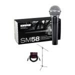 Shure SM58-LC Vocal Microphone Bundle with Stand