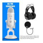 Blue Yeti USB Microphone Bundle with Headphones & Accessories