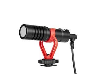 BOYA BY-MM1 Camera Microphone with Shock Mount/Windshield Universal Shotgun Microphone for Cameras & Camcorders,iPhone, Android Smartphones