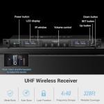 Phenyx Pro UHF 4-Channel Wireless Microphone Set