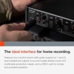 Tascam US-4x4HR USB Audio Interface for Podcasting