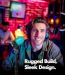 Movo 2 Pack CastMic Dynamic XLR Podcast Microphone Bundle with Tabletop Stand for PC, Gaming, Streaming, YouTube, and Musicians - Cardioid Podcast Mic for Content Creators