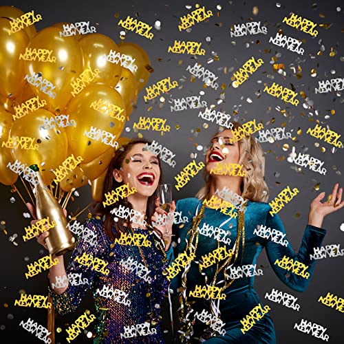 HOWAF New Year Glitter Confetti Table Decorations