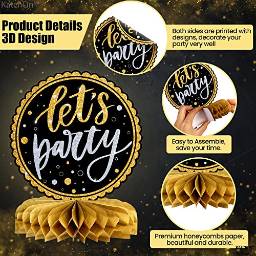 New Year's Honeycomb Centerpieces - Pack of 9