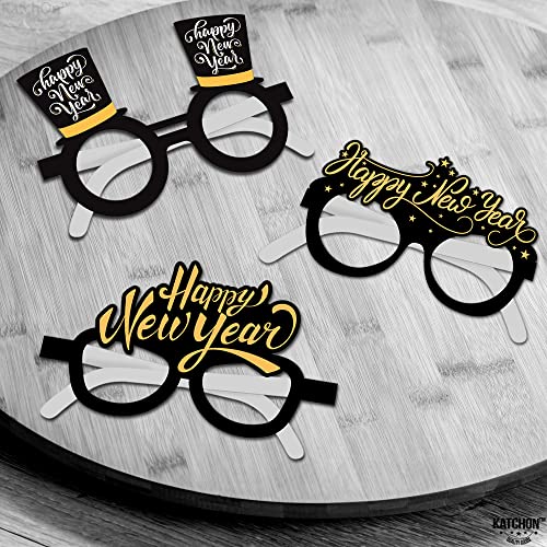 Happy New Year Party Glasses 2025 - Pack of 12