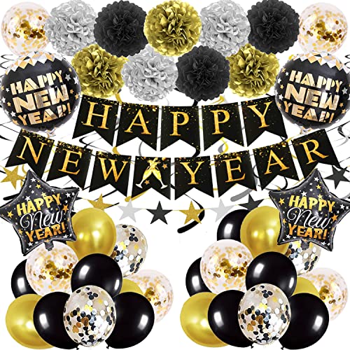 2024 Black and Gold New Year Celebration Kit