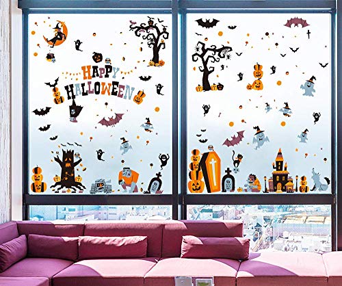 10 Sheets Halloween Window Clings for Festive Decor