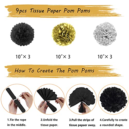2024 Black and Gold New Year Celebration Kit