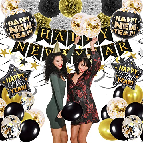 2024 Black and Gold New Year Celebration Kit