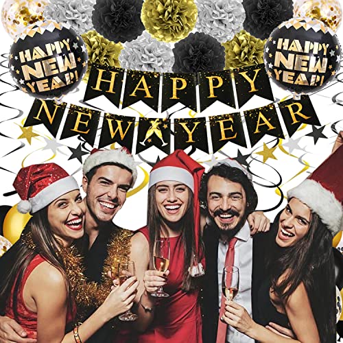 2024 Black and Gold New Year Celebration Kit