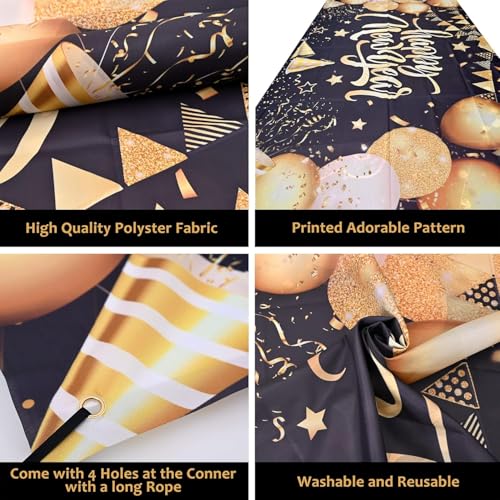 Extra Large Happy New Year Banner 2025