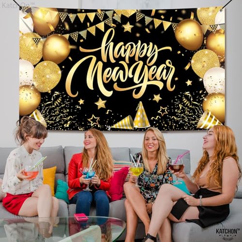 Extra Large Happy New Year Banner 2025