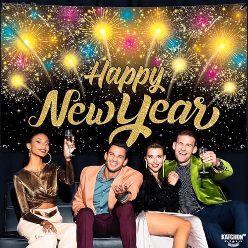 Extra Large Happy New Year Banner 2025