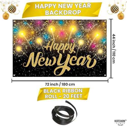 Extra Large Happy New Year Banner 2025