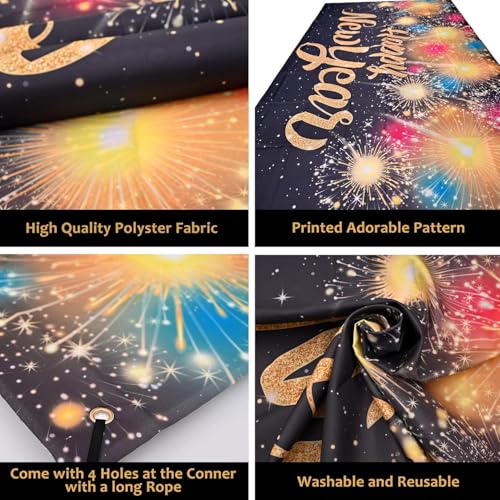 Extra Large Happy New Year Banner 2025