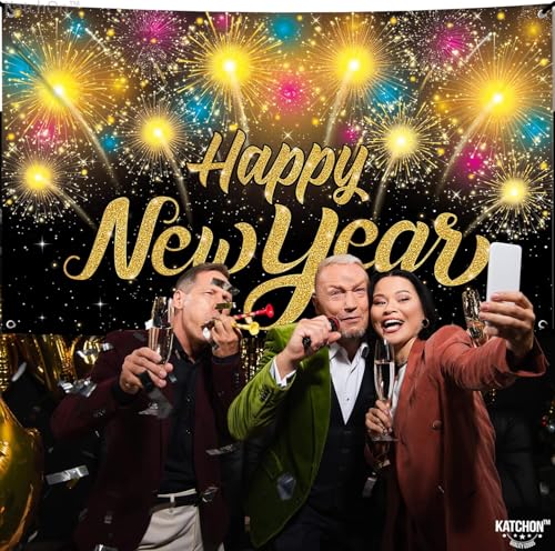 Extra Large Happy New Year Banner 2025