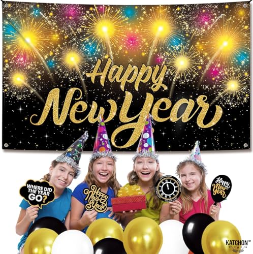 Extra Large Happy New Year Banner 2025