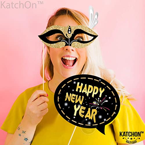 Glitter New Year's Photo Booth Props 2025