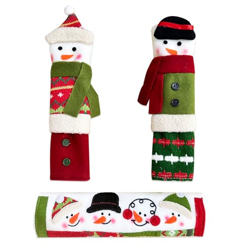 Christmas Snowman Handle Covers - 3 Piece Set