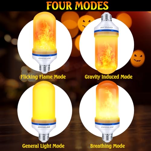 LED Flame Light Bulbs - 4 Modes, 2 Pack