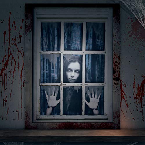 Halloween Ghost Window Cover - Fun Party Decor