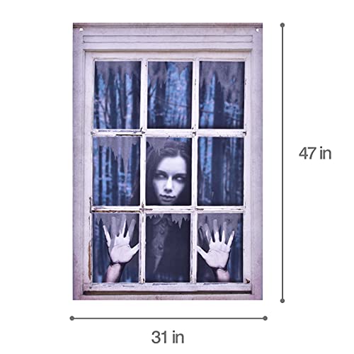 Halloween Ghost Window Cover - Fun Party Decor