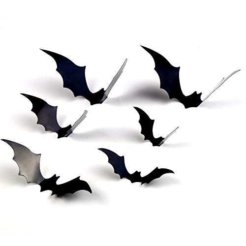 120 Pcs 3D Black Bat Wall Decor
