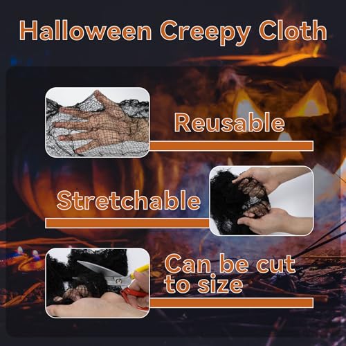 5-Pack Creepy Cloth Halloween Wall Decorations