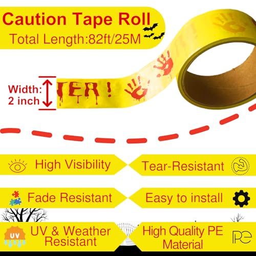Spooky Caution Tape Roll - 2" x 82