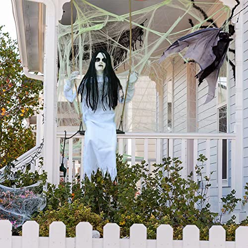 Creepy Swinging Girl Halloween Decor Prop