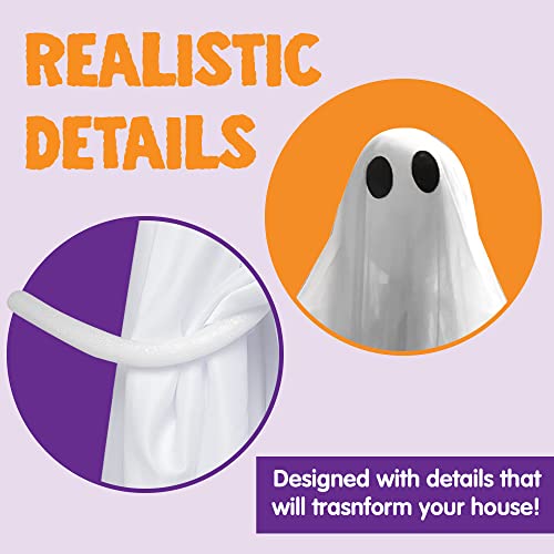 Spooky LED Hanging Ghost Decoration for Halloween