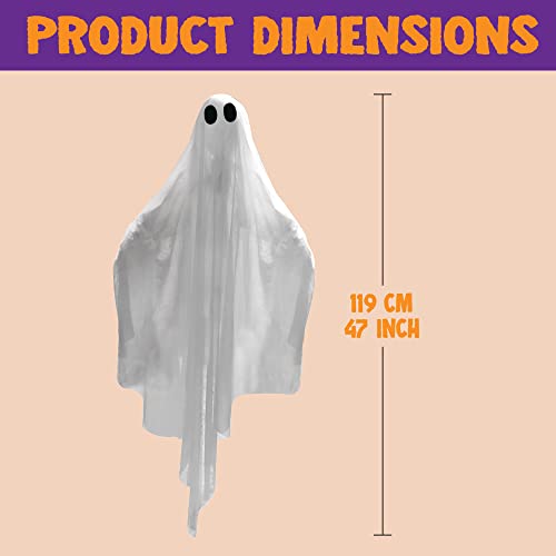 Spooky LED Hanging Ghost Decoration for Halloween