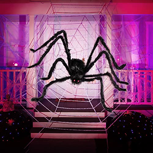 Giant Hairy Spider Outdoor Halloween Decoration