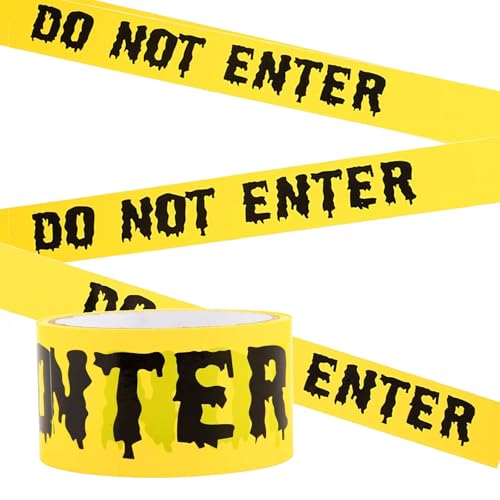 Scary Halloween Caution Tape for Party Decor
