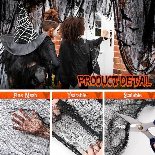 EASYFUN 6PCS Spooky Halloween Creepy Cloth Decor