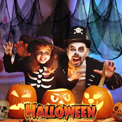 EASYFUN 6PCS Spooky Halloween Creepy Cloth Decor