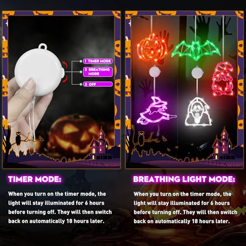 Halloween Indoor Lights - 5 Pack Spooky Decor
