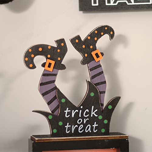 5pcs Halloween Wooden Decor for Tabletop Decor