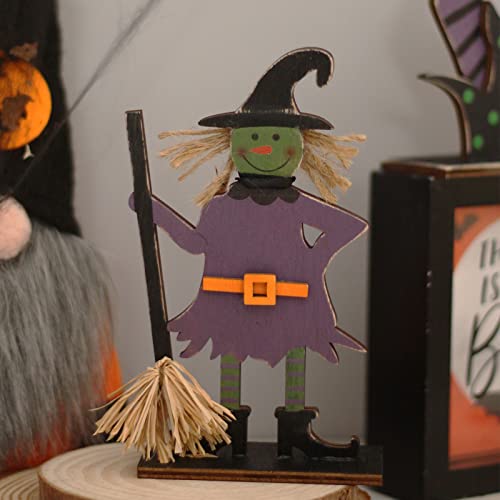 5pcs Halloween Wooden Decor for Tabletop Decor