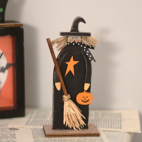 5pcs Halloween Wooden Decor for Tabletop Decor