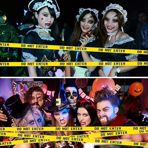 Scary Halloween Caution Tape for Party Decor