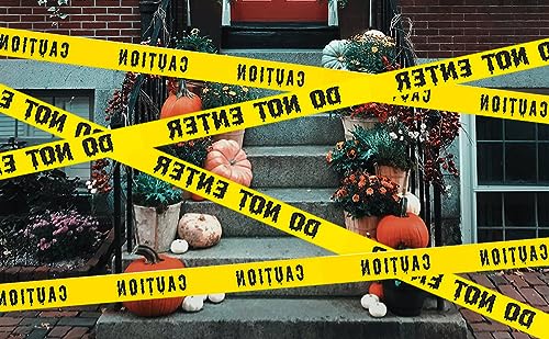 Scary Halloween Caution Tape for Party Decor