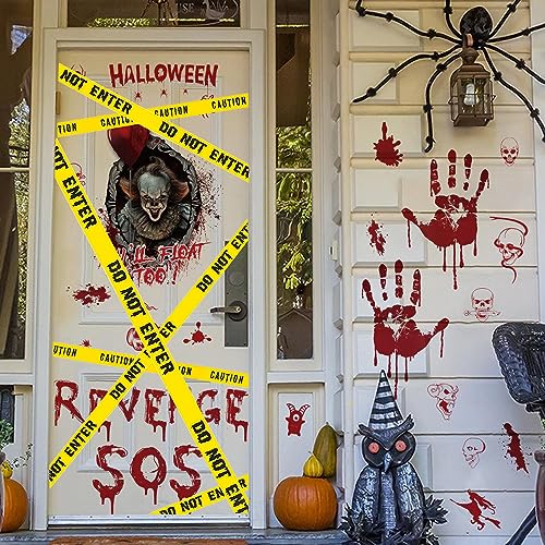 Scary Halloween Caution Tape for Party Decor