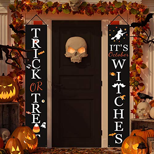 Halloween Witches Porch Banners for Indoor Outdoor Decor