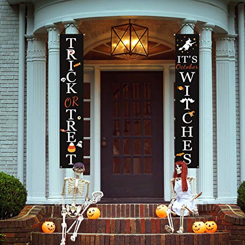 Halloween Witches Porch Banners for Indoor Outdoor Decor