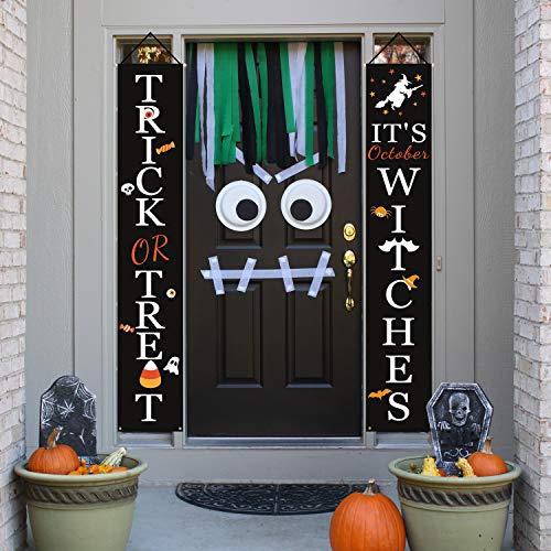 Halloween Witches Porch Banners for Indoor Outdoor Decor